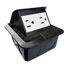 Floor Electrical Outlet Pop Up Kitchen Countertop Waterproof Sockets Pop Out 15A