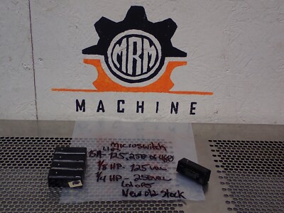 Micro Switch BZ-RS Limit Switches 15A 125 250 Or 480VAC New Old Stock (Lot of 5)