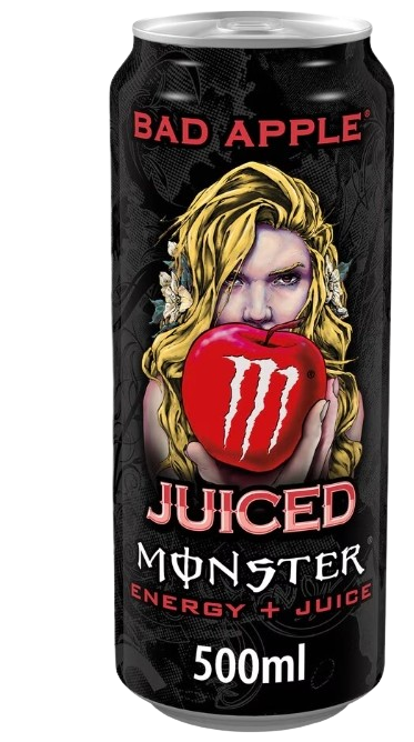 MONSTER ENERGY BAD APPLE JUICED  - ENERGY DRINK - 500ML CAN - COLLECTORS