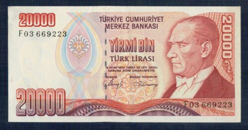 Türkei - 20.000 Lira 1988 Prefix F P.M. n° 201 B Fior Von Druck - Gian 3 - Bild 1 von 2