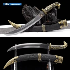 Ten Thousand Steeds Gallop Cavalry Curved Knife Sword Mongolian Horse Dao Q8304