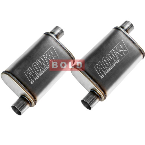 Flowmaster 409S Universal FlowFX Mufflers 2.5" Single Offset In Outlet ...