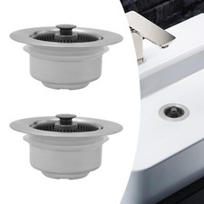 Stainless Steel Home Kitchen Sink Drain Stopper Basket Strainer Waste Plug 2x