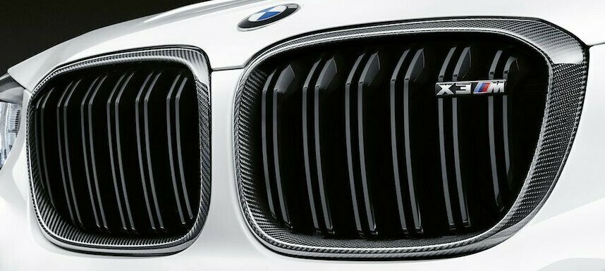BMW OEM 2018+ G01 F97 X3 M Performance Front Carbon Fiber Grille