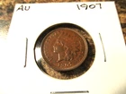 1907 US INDIAN CENT AU   BB1