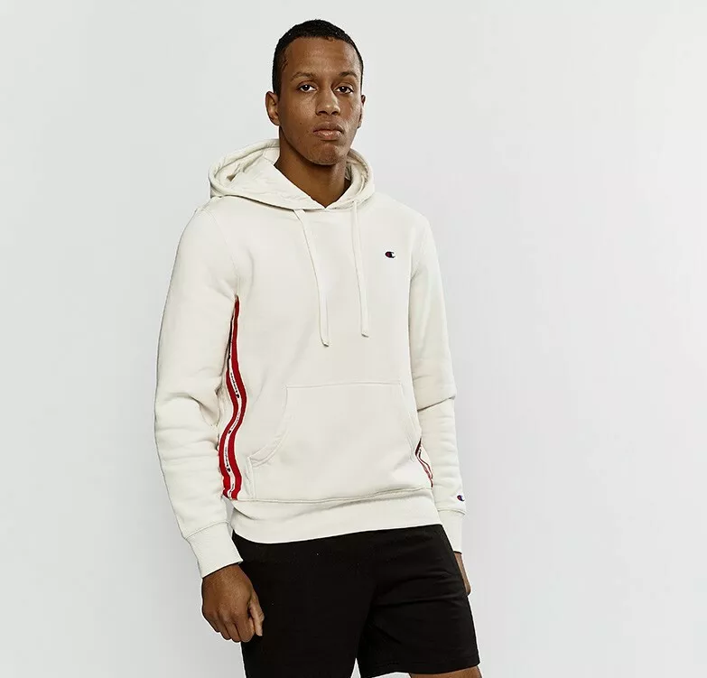 Champion Graphic Tape Hoodie Men s eBay