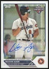 2023 Topps Pro Debut MASON AUER Autograph Prospect Card Auto #PD-51