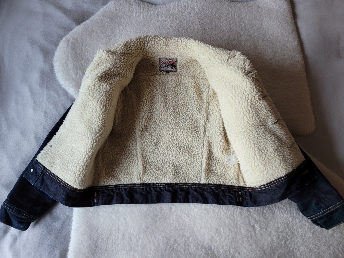 LEE STORM RIDER Denim Jacket Sherpa Lined japanese Size M