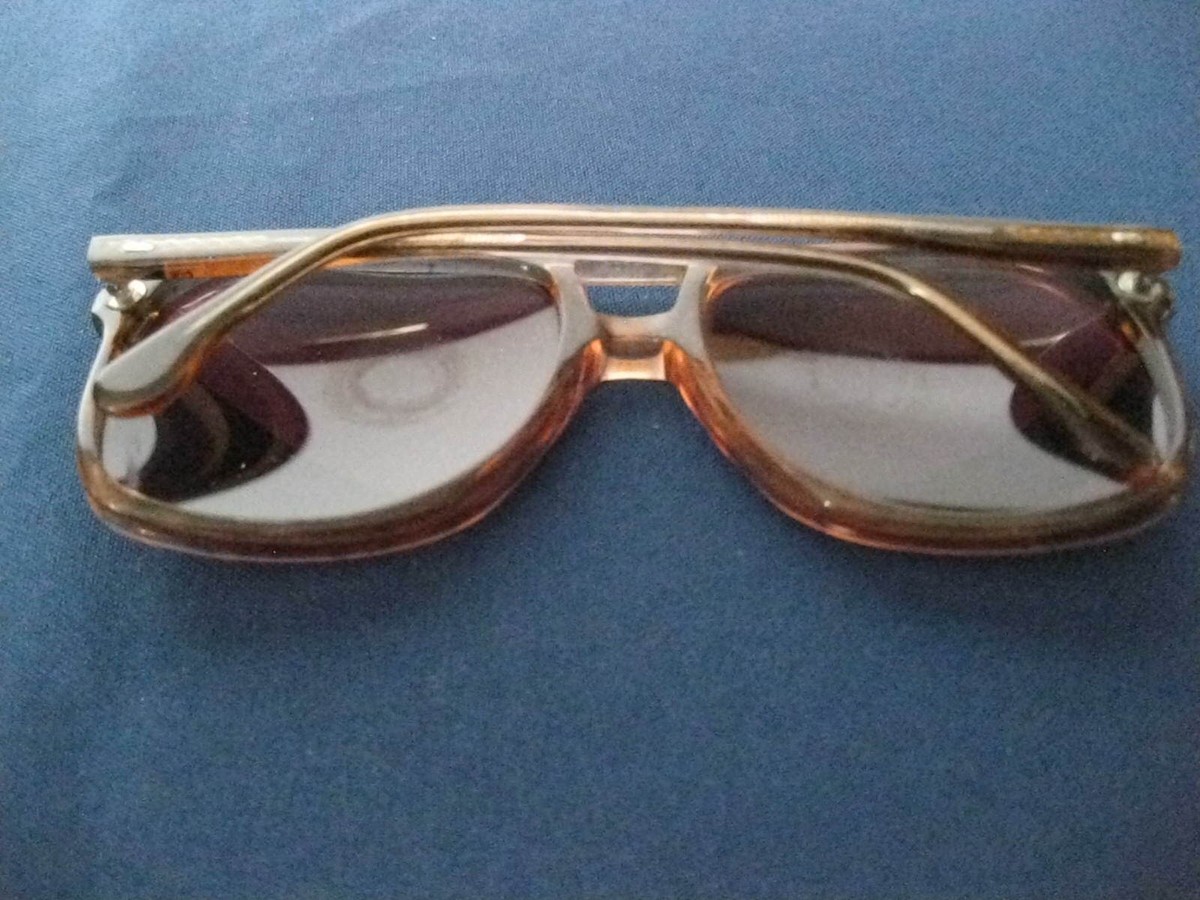 Vintage 80s Eye Sunglasses Brandy Haze British Hong Kong
