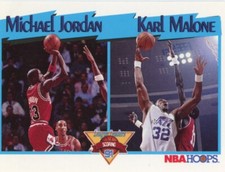 1991 Hoops #306 Michael Jordan / Karl Malone LL NM