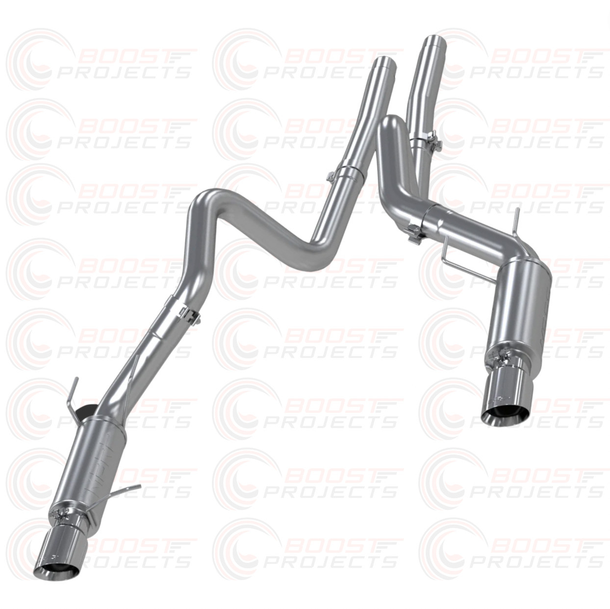 MBRP 3'' Cat-Back Dual Exit SS Exhaust w/ SS Tip For 2011-2012 Ford Shelby GT500