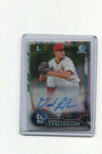 2016 Bowman Chrome Refractor Autographs Daniel Poncedeleon 1st Bowman Auto /499