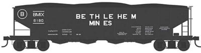Bowser 43002 HO H21a 4-Bay Hopper with Clamshell Doors Bethlehem Mines 6200 NIB