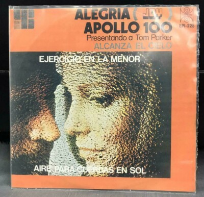 TOM PARKER / APOLLO 100 - ALEGRIA JOY - 1972 MEXICAN 7'' EP PS NEO CLASSICAL