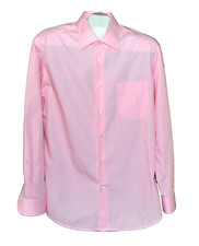 Hugo Boss Men's Light Pink Button Dress Shirt Size 16.5 36 / 37