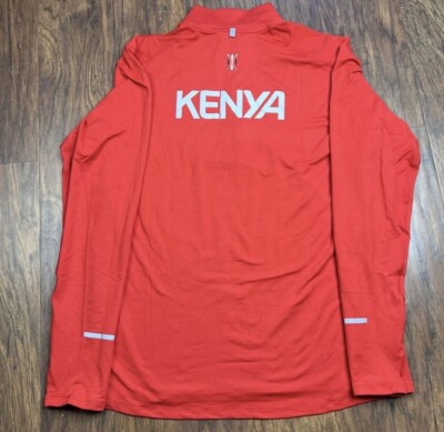 Nike Running 2019 Pro Elite Kenya Track & Field Quarter Zip 800534-611 Mens Sz M