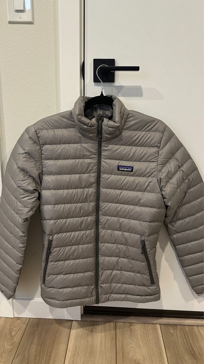 Patagonia 800 Down Sweater Jacket Men's Small Forge Grey