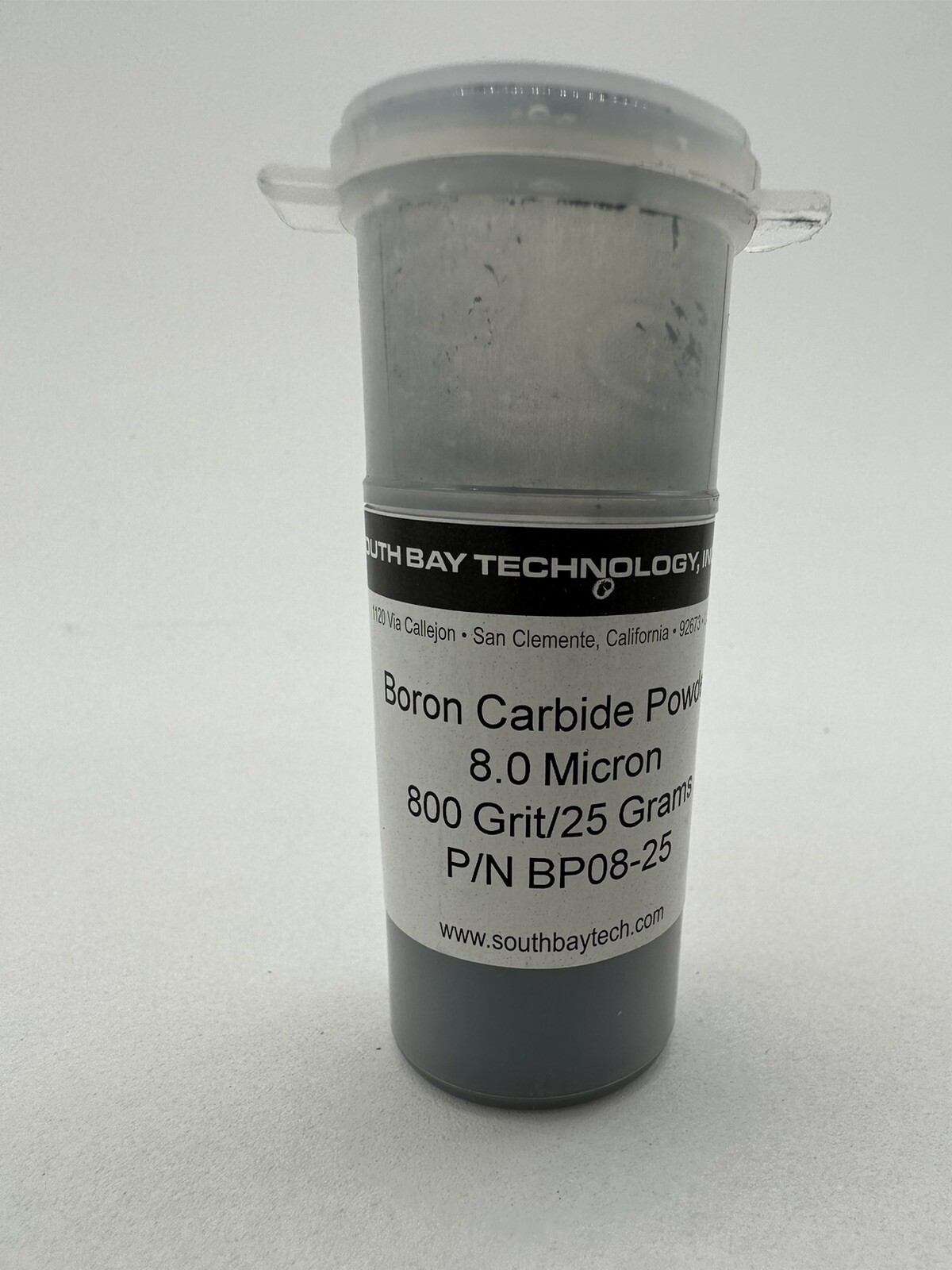 Boron Carbide Abrasive Powder 8.0 Micron 800 Grit 25 Grams BP0825