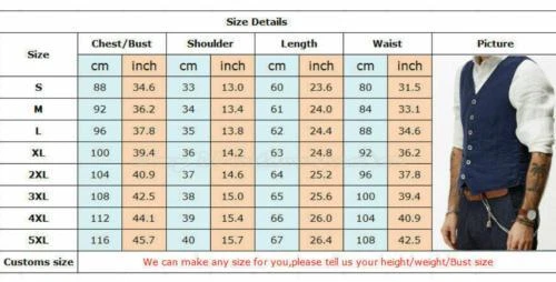 Chaleco de lino informal retro de talla grande para hombre chaleco ajustado formal de negocios abrigos finos Foto 4 de 4