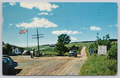 Magnetic Hill Gravity Hill Optical Illusion Moncton NB Canada 1958 Old Cars