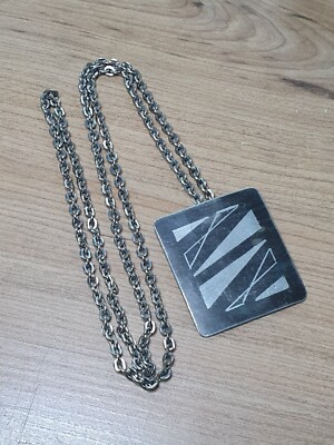 VINTAGE 70'S JORGEN JENSEN DENMARK PEWTER PENDANT