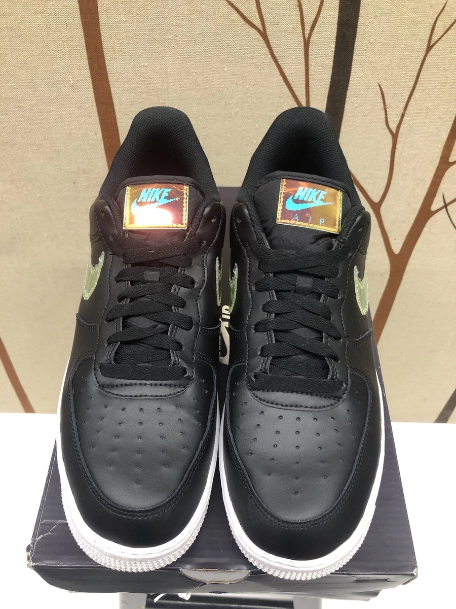 Nike Air Force 1 Low Iridescent Pixel Black Cv1699002 Size 10.5 Men