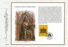 1208++FEUILLET CEF  1er JOUR 1995     CHASSE DE  SAINT-TAURIN   EVREUX