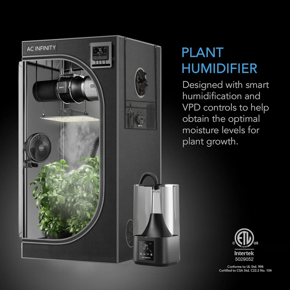 CLOUDFORGE T3, Plant Humidifier 4.5L with Onboard Smart Controller, Humidity Ba - image 2 of 4