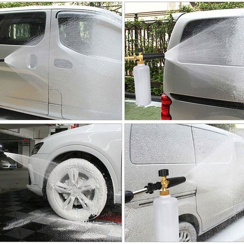 1/4" Snow Foam Lance Cannon Soap Bottle Sprayer Pressure Washer Gun Jet Car Wash - Picture 8 of 27