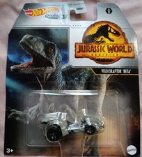 Hot Wheels Jurassic World Dominion Velociraptor Beta, New in Damaged Box