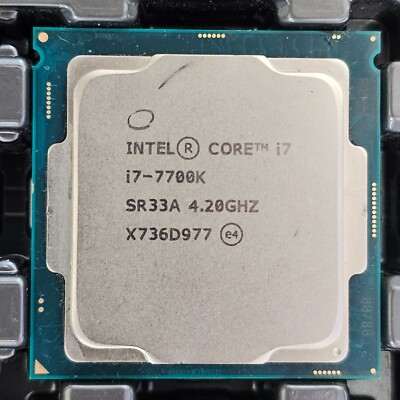 Intel Core i7-7700K (4x 4.20GHz) SR33A CPU Prozessor Sockel 1151 