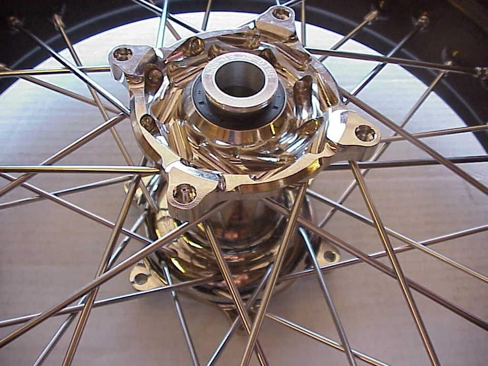 03-06 Rueda trasera Kawasaki KX125 KX250F KX450F RMZ250 Talon negro níquel 17X4,25 Foto 3 de 3