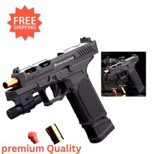 SIG17 Soft Bullet Pistol Toy Gun with Blowback   3 Mags, Shell Eject, Black