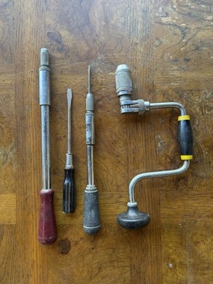 Vintage Stanley und Moore und Wright Werkzeuge Top Zustand