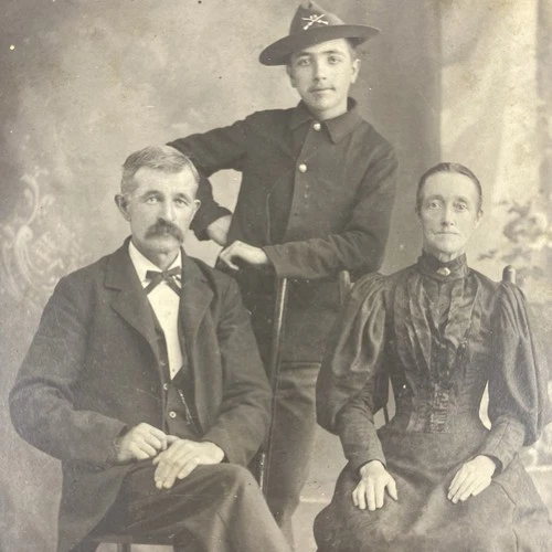 Cabinet Photo Uniformed Soldier Spanish American War Asheville North Carolina