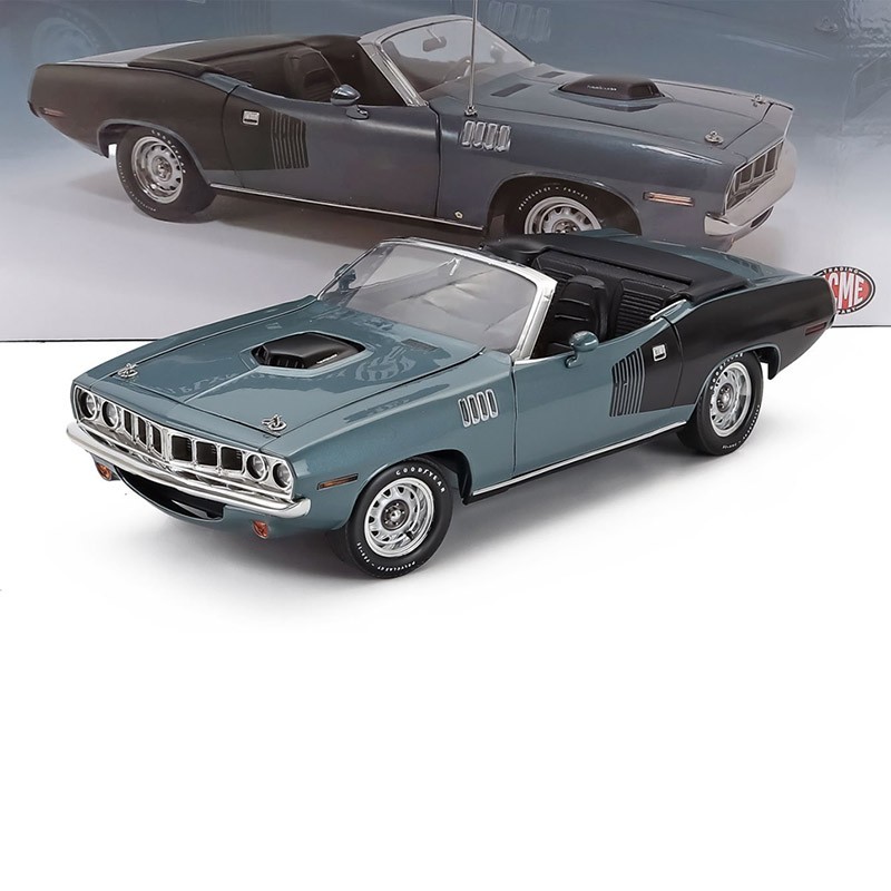 1971 PLYMOUTH HEMI CUDA CONVERTIBLE WINCHESTER GRAY 1:18 SCALE | eBay