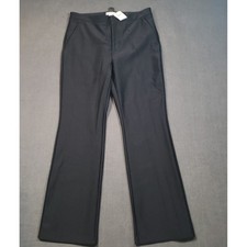 Good American Scuba Trousers Womens 15/33" Black GS0379 High Rise Flare Pants