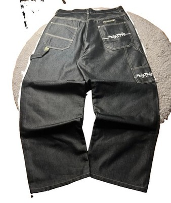 Vintage 90´s PELLE PELLE *shiny* SILBER-GRAU Baggy W36 *