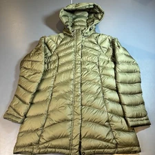The North Face Jacket Womens Medium Puffer Coat 600 Goose Down Quilted Green