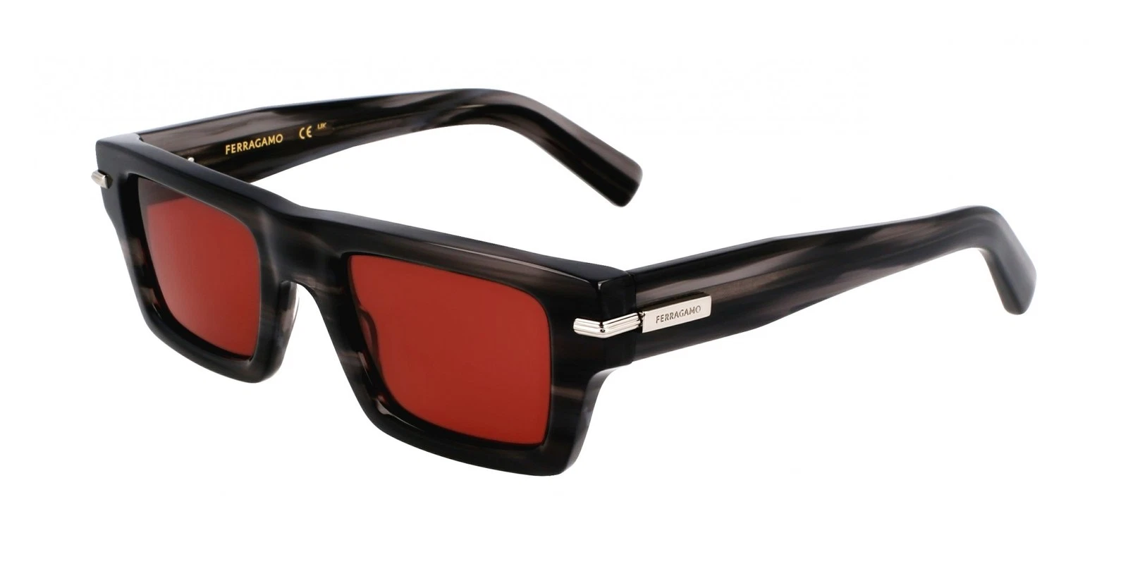 Ferragamo — Ferragamo SF2034S Striped grey 50/22/145 MAN Sunglasses