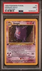 1999 POKEMON FOSSIL 1ST EDITION #5 GENGAR-HOLO PSA 9