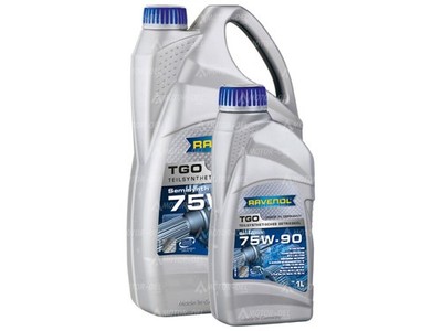 5 (4+1) Liter RAVENOL Getriebeoel TGO SAE 75W-90 API GL 5, Made i