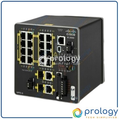Cisco IE-2000-16PTC-G-E IE2000 with 16FE Copper (4 PoE+) and 2GE uplinks Switch