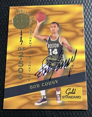 1994 Bob Cousy Celtics 1737/2500 Signature Rookies Gold Standard Auto #HOF4