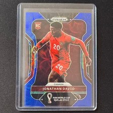 🔌IU 2022 PANINI PRIZM FIFA WORLD CUP QATAR BLUE CHOICE /135 RC JONATHAN DAVID