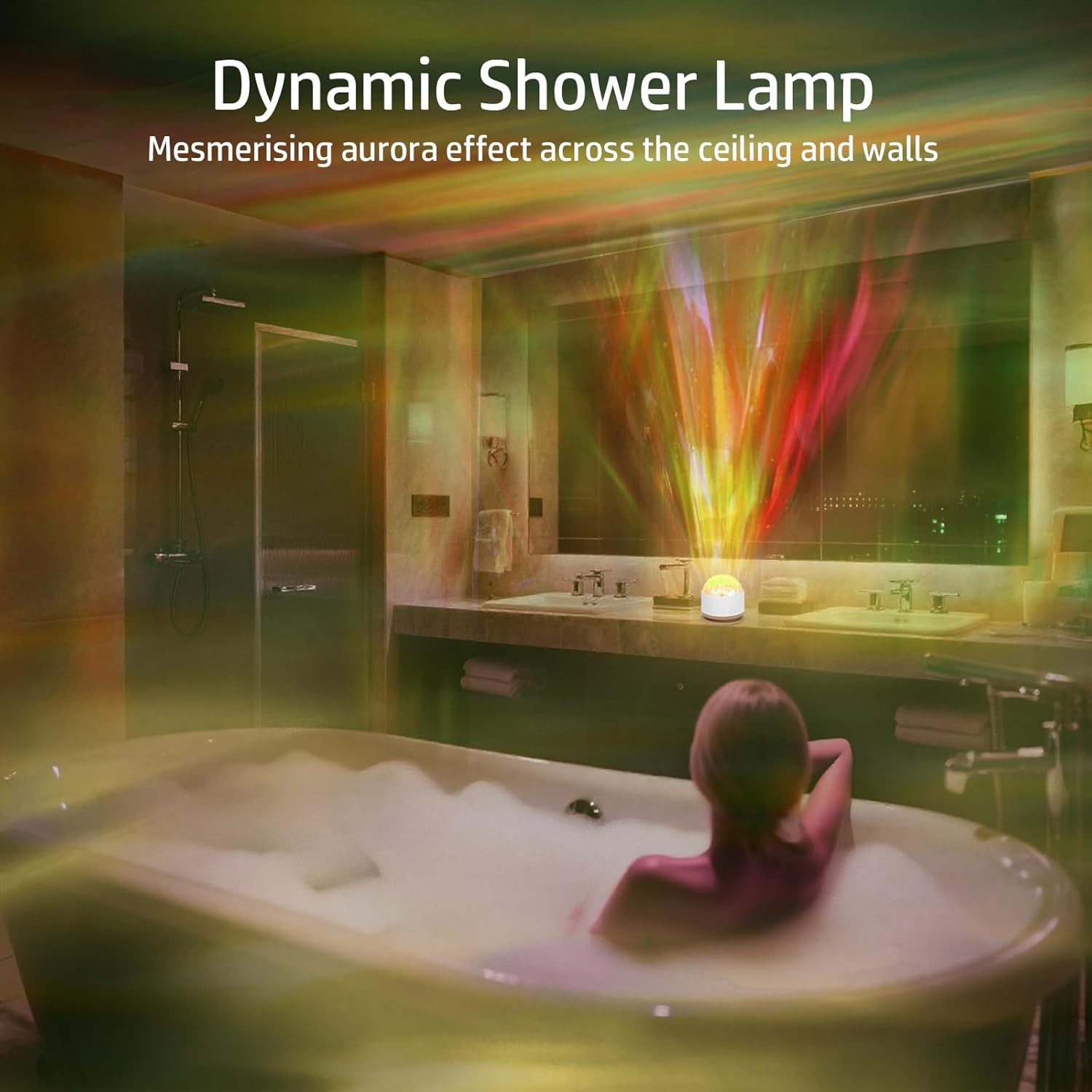 Northern Lights Projector, Rechargeable 16 Color Aurora Night Light Projector...