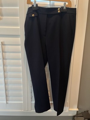 Veronica beard renzo Pant Navy With Gold Buttons 16