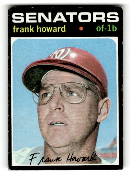 1971 Topps Washington Senators Frank Howard #620 VGEX NO CREASES