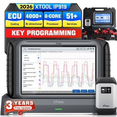 XTOOL IP919 PRO Topology Mapping OBD2 Scanner ECU Programming 3-Year Free Update