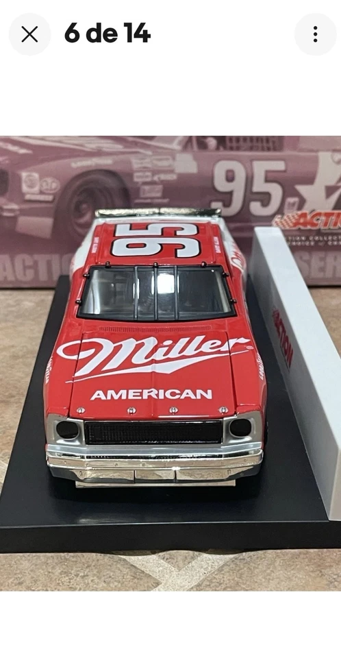 Chevrolet Nova 1986 Davey Allison Miller High Life acción histórica NASCAR 1/24 Foto 4 de 4